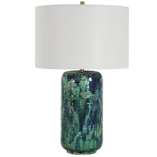 Lampa stolowa o nowoczesnym konturze z eleganckim profilem w odcieniu bieli